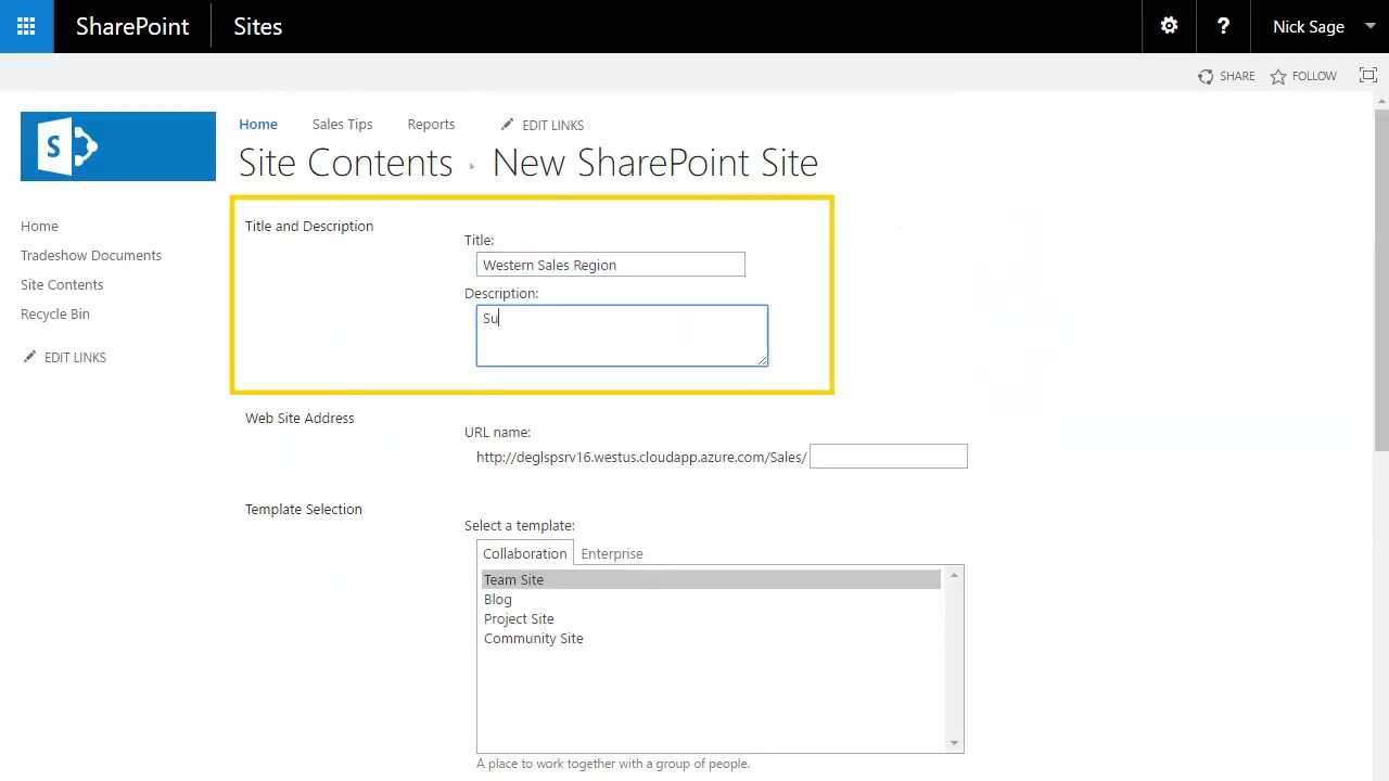 Featured image for “Creating a SharePoint Site/Subsite”