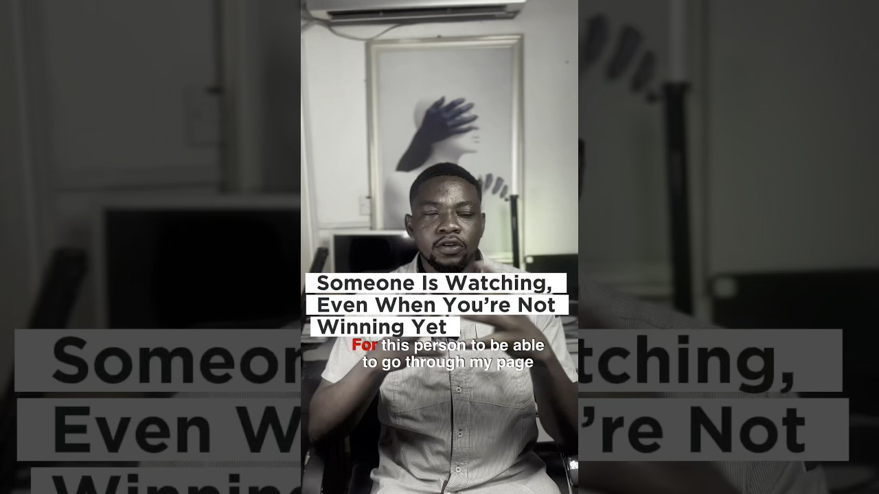 Featured image for “For someone to go through my page, watch my videos, check my profile”